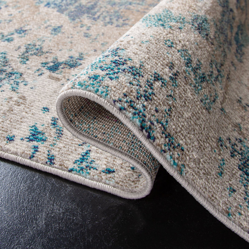 Trent Austin Design® Gammage Performance Blue/Gray Rug & Reviews Wayfair